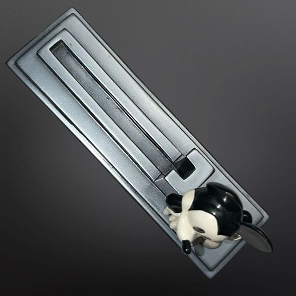 Disney Mickey Mouse Busines Card Holder Office Desk Decor Black & White - Picture 5 of 6